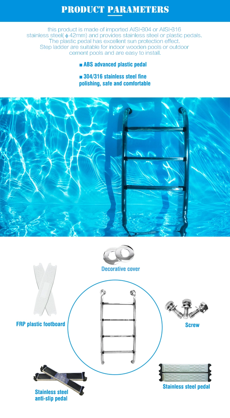 Customized Design Stainless Steel Swimming Pool Ladder