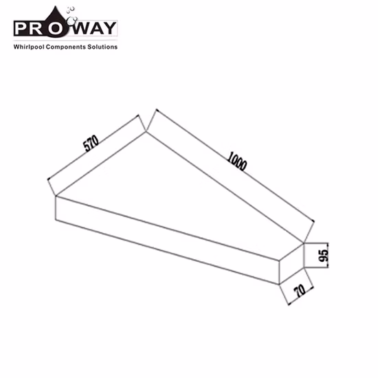 Composants de spa étanches Proway Élévateur de couverture de spa en aluminium noir (JZ0011B)
