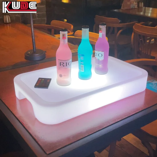 Plateau rectangulaire lumineux LED Plateau LED pour bar